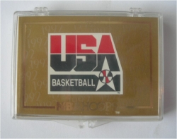 1991 HOOPS USA BASKETBALL SET Gold Title Card+ Card # 575-588