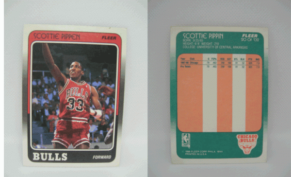 1988-89 FLEER SCOTTIE PIPPEN 20 OF 132